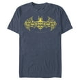thumbnail image 1 of Men's Batman Logo Icon Collage  Graphic Tee Navy Blue Heather Small, 1 of 3