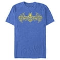 thumbnail image 1 of Men's Batman Logo Icon Collage  Graphic Tee Royal Blue Heather 2X Large, 1 of 4