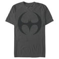 thumbnail image 1 of Men's Batman Logo Modern Wing Curve  Graphic Tee Charcoal Large, 1 of 4