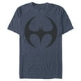 thumbnail image 1 of Men's Batman Logo Modern Wing Curve  Graphic Tee Navy Blue Heather 3X Large, 1 of 3