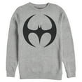 thumbnail image 1 of Men's Batman Logo Modern Wing Curve  Sweatshirt Athletic Heather 3X Large, 1 of 3