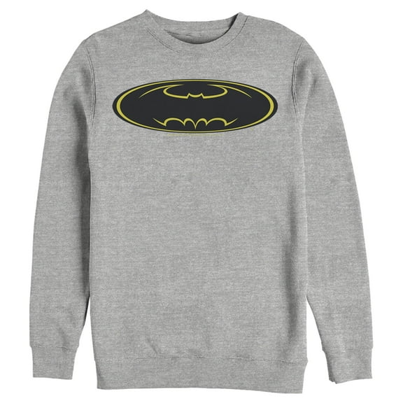 Men's Batman Logo Modern Wing  Sweatshirt Athletic Heather Small
