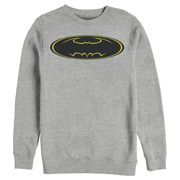 Men's Batman Logo Modern Wing Sweatshirt Athletic Heather X Large