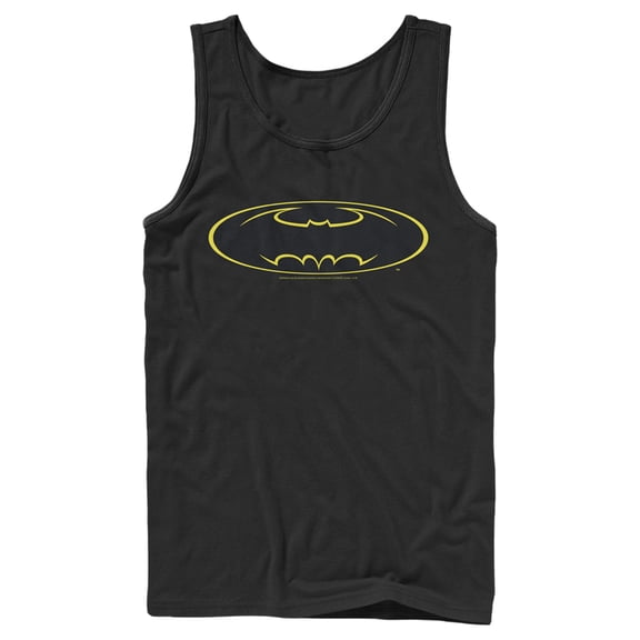 Men's Batman Logo Modern Wing Tank Top Black Large