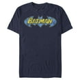 thumbnail image 1 of Men's Batman Logo Retro Wing Graphic Tee Navy Blue 3X Large, 1 of 4