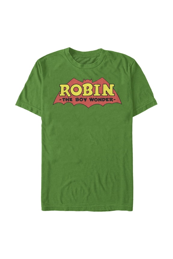 Men's Batman Logo Robin Boy Wonder Graphic Tee Kelly Green Large