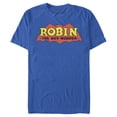 thumbnail image 1 of Men's Batman Logo Robin Boy Wonder Graphic Tee Royal Blue Small, 1 of 4