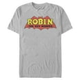 thumbnail image 1 of Men's Batman Logo Robin Boy Wonder Graphic Tee Silver 3X Large, 1 of 3