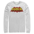 thumbnail image 1 of Men's Batman Logo Robin Boy Wonder  Long Sleeve Shirt White X Large, 1 of 3