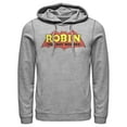 thumbnail image 1 of Men's Batman Logo Robin Boy Wonder  Pull Over Hoodie Athletic Heather 2X Large, 1 of 3