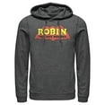 thumbnail image 1 of Men's Batman Logo Robin Boy Wonder  Pull Over Hoodie Charcoal Heather 3X Large, 1 of 3