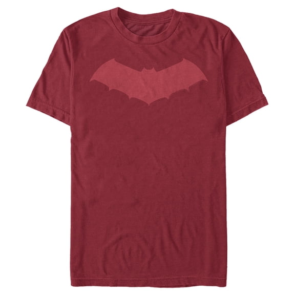 Men's Batman Logo Sleek Wing  Graphic Tee Cardinal 2X Large