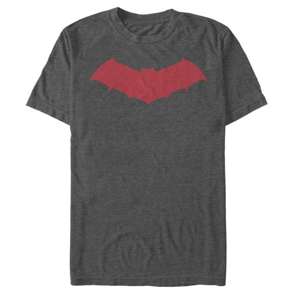 Men's Batman Logo Sleek Wing Graphic Tee Charcoal Heather Medium