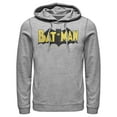 thumbnail image 1 of Men's Batman Logo Vintage  Pull Over Hoodie Athletic Heather Medium, 1 of 3