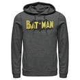 thumbnail image 1 of Men's Batman Logo Vintage Pull Over Hoodie Charcoal Heather X Large, 1 of 3