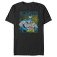 thumbnail image 1 of Men's Batman My Valentine Distressed  Graphic Tee Black Small, 1 of 5