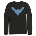 thumbnail image 1 of Men's Batman Nightwing Logo  Long Sleeve Shirt Black 2X Large, 1 of 3