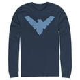 thumbnail image 1 of Men's Batman Nightwing Logo  Long Sleeve Shirt Navy Blue Large, 1 of 3