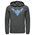thumbnail image 1 of Men's Batman Nightwing Logo  Pull Over Hoodie Charcoal Heather Large, 1 of 3