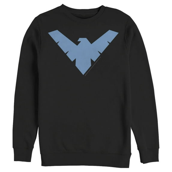 Men's Batman Nightwing Logo Sweatshirt Black 3X Large