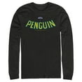 thumbnail image 1 of Men's Batman Penguin Logo Long Sleeve Shirt Black 2X Large, 1 of 3
