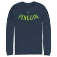 thumbnail image 1 of Men's Batman Penguin Logo  Long Sleeve Shirt Navy Blue Large, 1 of 3
