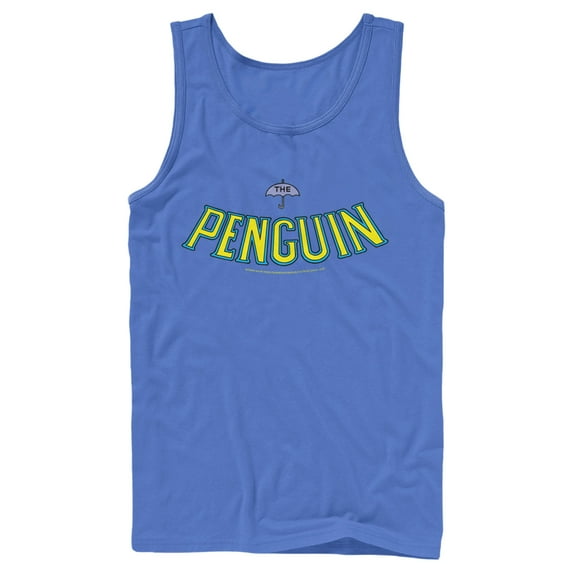 Men's Batman Penguin Logo Tank Top Royal Blue 2X Large