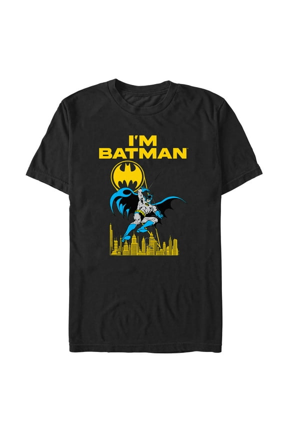 Men's Batman Retro Hero in Action Graphic T-Shirt