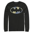 thumbnail image 1 of Men's Batman Shield Logo Artistic Swirl Long Sleeve Shirt, 1 of 4