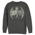 thumbnail image 1 of Men's Batman Shield Logo Comic 80th Anniversary  Sweatshirt Charcoal Heather Small, 1 of 3
