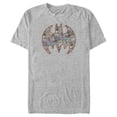 thumbnail image 1 of Men's Batman Shield Logo Comic Panel Graphic Tee Athletic Heather 3X Big Tall, 1 of 4