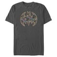 thumbnail image 1 of Men's Batman Shield Logo Comic Panel Graphic Tee Charcoal Small, 1 of 4