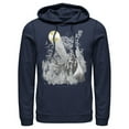 thumbnail image 1 of Men's Batman Signal in the Sky  Pull Over Hoodie Navy Blue Large, 1 of 3