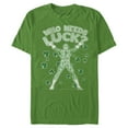thumbnail image 1 of Men's Batman St. Patrick's Day Riddler Who Needs Luck Distressed Graphic Tee Kelly Green 3X Large, 1 of 5