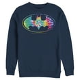 thumbnail image 1 of Men's Batman Tie Dye Logo  Sweatshirt Navy Blue Small, 1 of 3