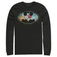 thumbnail image 1 of Men's Batman Tropical Logo  Long Sleeve Shirt Black 2X Large, 1 of 3