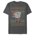 thumbnail image 1 of Men's Batman Ugly Christmas Chibi Joker Graphic Tee Charcoal Heather Small, 1 of 4