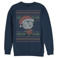 thumbnail image 1 of Men's Batman Ugly Christmas Chibi Joker  Sweatshirt Navy Blue Medium, 1 of 3