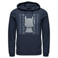 thumbnail image 1 of Men's Batman Ugly Christmas Chibi Snow Bat Pull Over Hoodie Navy Blue Small, 1 of 3