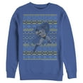 thumbnail image 1 of Men's Batman Ugly Christmas Dark Knight Fist  Sweatshirt Royal Blue Medium, 1 of 3