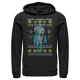 thumbnail image 1 of Men's Batman Ugly Christmas Dark Knight Pose Pull Over Hoodie Black Small, 1 of 3
