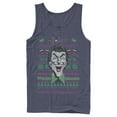 thumbnail image 1 of Men's Batman Ugly Christmas Joker Laugh  Tank Top Navy Blue Medium, 1 of 3