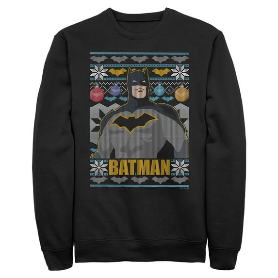 Men's Batman Ugly Christmas Sweater Print Sweatshirt