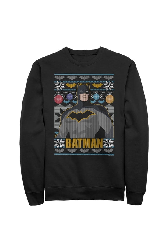 Men's Batman Ugly Christmas Sweater Print Sweatshirt