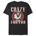 thumbnail image 1 of Men's Batman Valentine's Day Joker Crazy For You  Graphic Tee Black Medium, 1 of 5