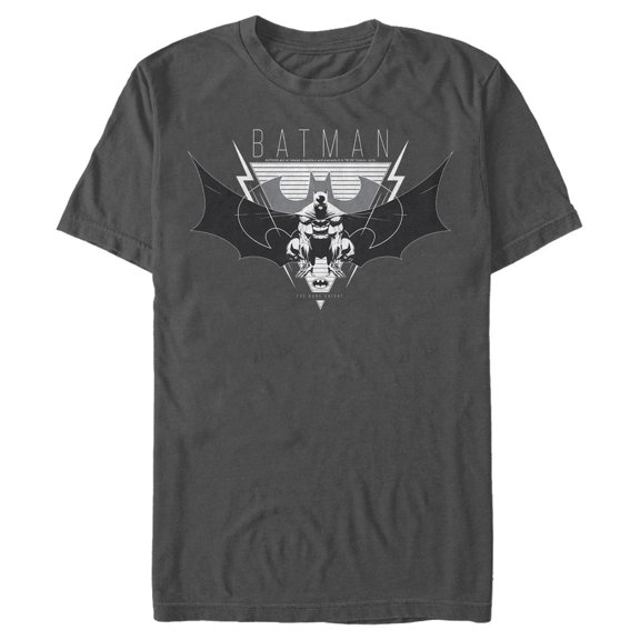 Men's Batman Winged Hero Emblem Graphic Tee Charcoal 3X Large