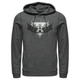 thumbnail image 1 of Men's Batman Winged Hero Emblem  Pull Over Hoodie Charcoal Heather Small, 1 of 3