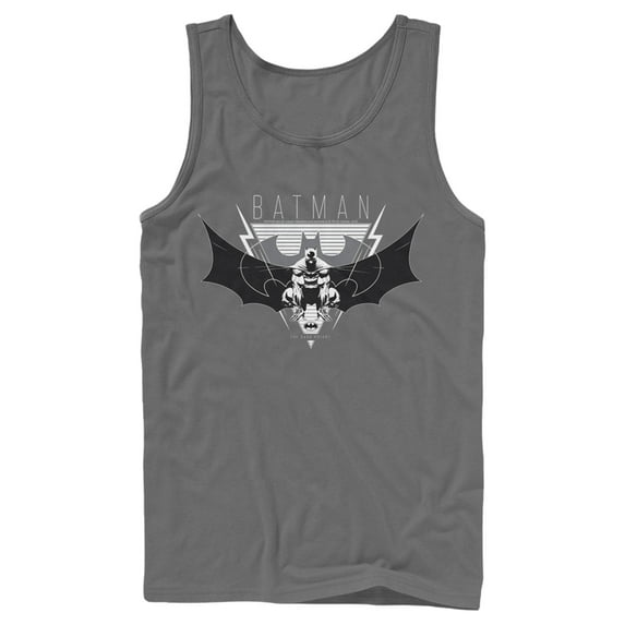 Men's Batman Winged Hero Emblem Tank Top Charcoal Medium
