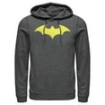 thumbnail image 1 of Men's Batman Winged Hero Symbol  Pull Over Hoodie Charcoal Heather 2X Large, 1 of 3