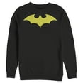 thumbnail image 1 of Men's Batman Winged Hero Symbol  Sweatshirt Black 2X Large, 1 of 3